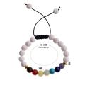 7 Chakra Reiki Healing Stone Bracelet tissé