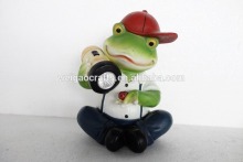 Garden frog decorative with solar light promotion gift