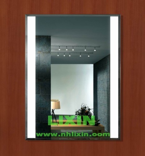 Style poish vanity bathroom mirror, frame mirror anti mist with led lights of two sides