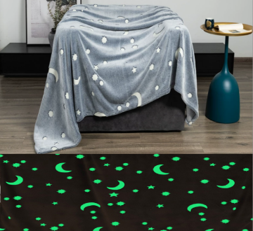 Sunrise and Moonlight - Grey Luminous Blanket