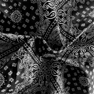 80s 100%Cotton Tributesilk Fabric Kerchief Fashion Clothing