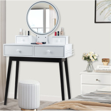 White Modern Makeup Dressing Vanity Desk Dresser