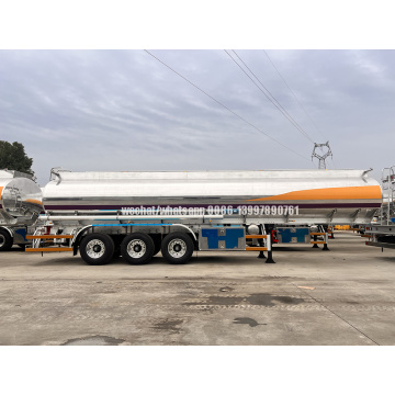 BPW 3 Axles Polished Mirror Surface Aluminium Alloy Semi Trailer