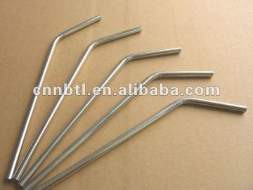 metal drinking straw with clearning brush
