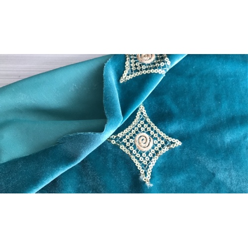 100% Polyester Knitted Velour Fabric For Garment