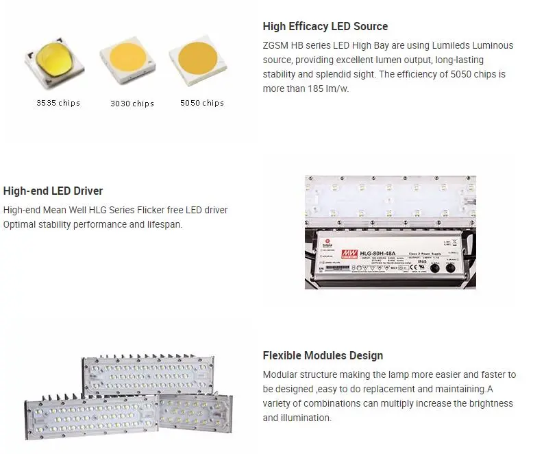 150W Meanwell Driver Ce RoHS LED High Bay Light