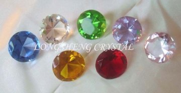 Hot sale crystal diamond large glass diamond decorative gems diamond