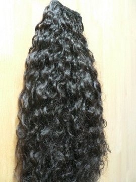 curly remi weft hair, virgin natural human hair