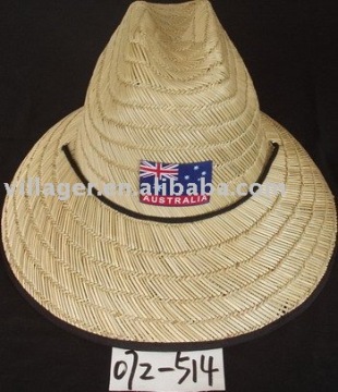 hollow straw hat, Aussie outdoor hat