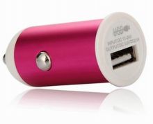 Compact Pink Universal Portable Usb Charger , 2a Iphone 5v Charger