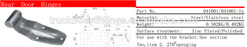 rear door hinge for truck