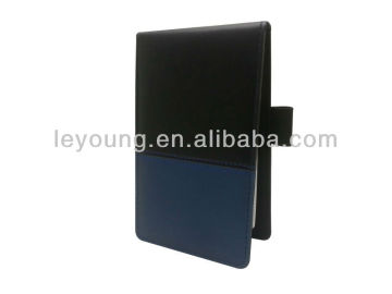 Notepad Leather pocket jotter with pen holder