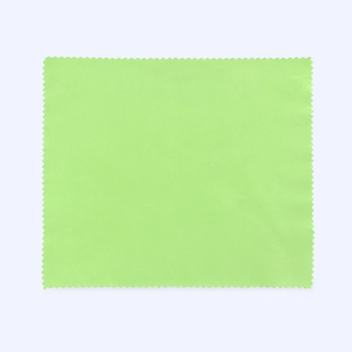 615X18 Microfiber Cleaning Soft Polishing Cloth Eyeglasses Opticl Glasses OEM Cloths Lightgreen