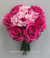 Beauty Rose Hydrangea Silk Flower Wedding Bouquet