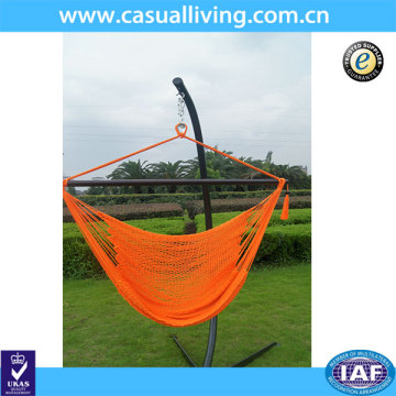 Brazilian Cotton Fabric Hammock Chair with Fringe