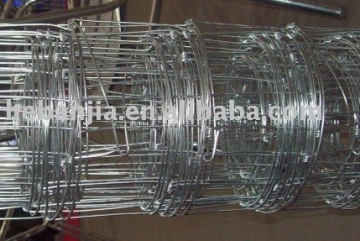 Knotted wire mesh fences