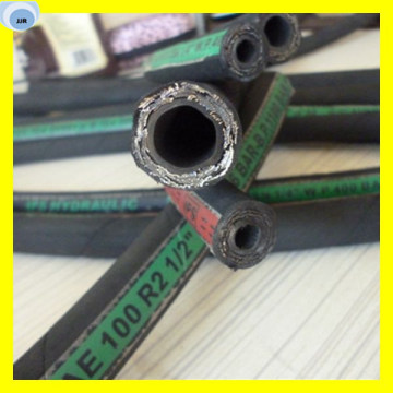 Two High Tensile Steel Wire Braid Hydraulic Oil Hose