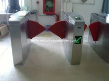 950 Mm Clear Passage Width Security Gate Barrier , Wheelchair Access Flap Turnstile