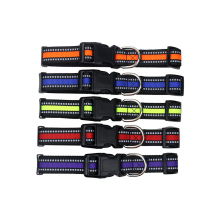 Quick Release Custom Reflective Strong Safety Pet Collar Leash