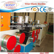 pet strapping band extrusion machine by using 100% recycled pet flakes
