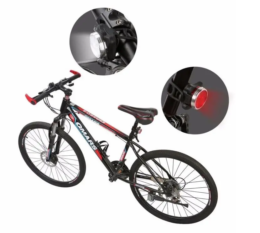 Multifunction Best Seller USB Rechargeable Free Rear Bicycle Light LED Bike Light Set