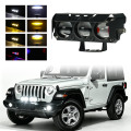 LiuHJG 3 Lens Waterproof IP67 Motorcycle Spotlights 12-80V Good Chip Led Driving Fog Lights