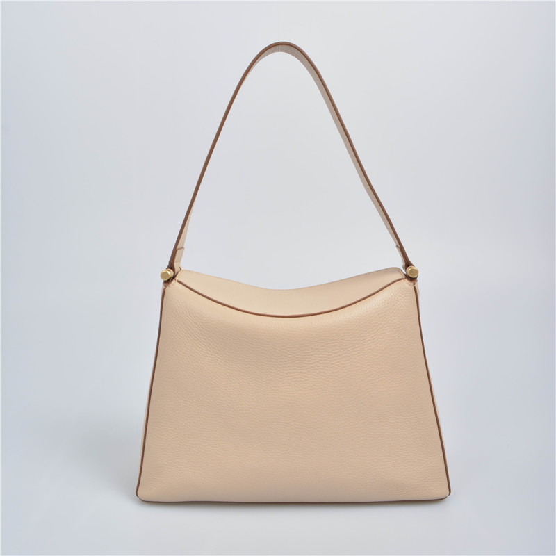 Single shoulder hobo leather bag for ladies