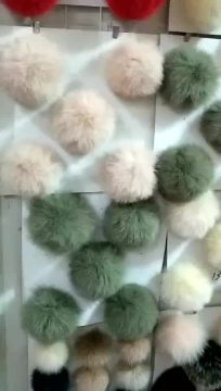 100% Real Fox Fur Pompon DIY Natural Fur Pom Poms Ball for Hats Cap Skullies Fur Pompom Ball For Shoes Bags