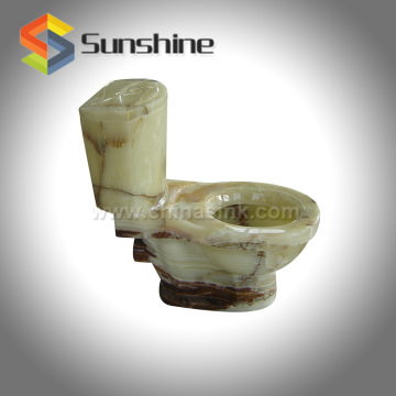 High-End Green Onyx Toilets