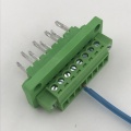 8 pin through wall mounting pluggable terminal block