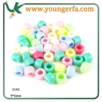 Colourful Barrel Large Hole Beads