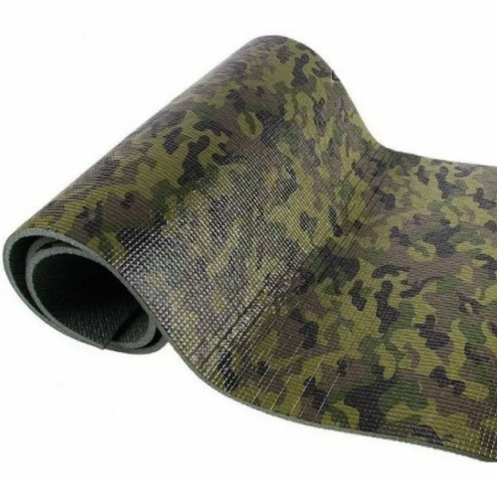 Military green camouflage film camping mat