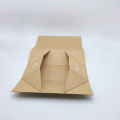 Brown Kraft Paper Single Bottle Folding Wine Box