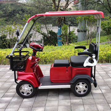 60V 1200W 4-Wheel Electric Golf Cart with Roof - High Quality Mobility Scooter