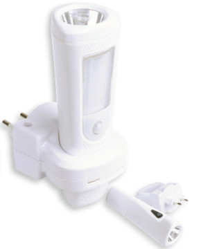 Auto rechargeable emergency LED sensor light and torch