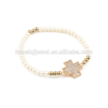 New Style Freshwater Pearl Diamond Bracelets For Women