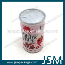 Easy peel off lid protein powder paper can food grade