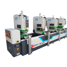 Colored Plastic Window Four Head Double Side Seamless Welding Machine for PVC