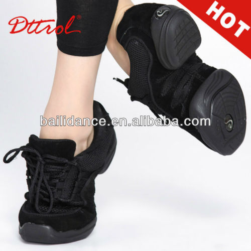 D004732 Wholesale china custom black color lace up dance sneakers shoes 2016 women