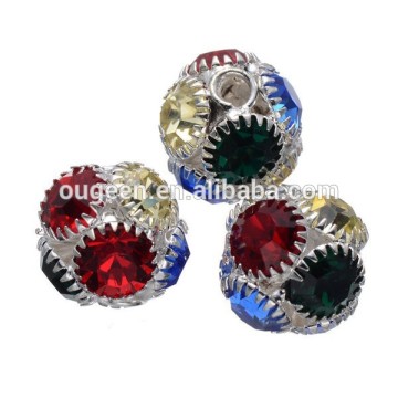 rhinestone slider beads,wholesale beads and charms,rhinestone ball beads