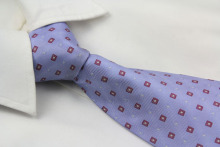 Blue Square Design Mens Tie