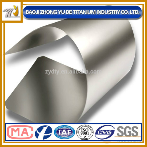 High performance GR5 titanium foil