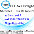 Shenzhen Ocean Freight Shipping Services nach Rio De Janeiro