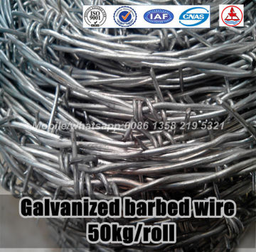 cheap price barbed wire fence/ barbed wire for army Security protecting