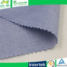 China textile 40s*40s light blue yarn dyed 100 cotton chambray fabric for shirt