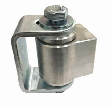 adjustable swing gate hinge with U-shape bracket base