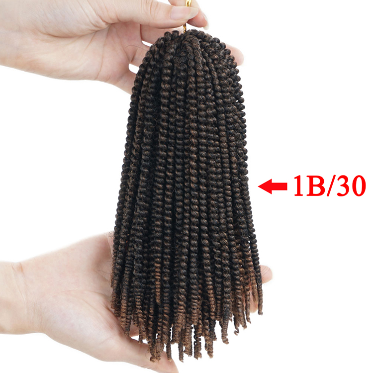 Ombre Nubian Spring Twist Hairstyles Crochet Braids Soft Synthetic Jamaican Bounce Twist Braiding Crochet Hair Extensions Bulk