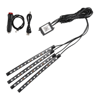 RGB Remote 5050 Car Interior LED Strip Lights