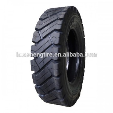 black industrial forklift truck tire