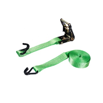 Black ratchet tie down strap 2T cargo lashing